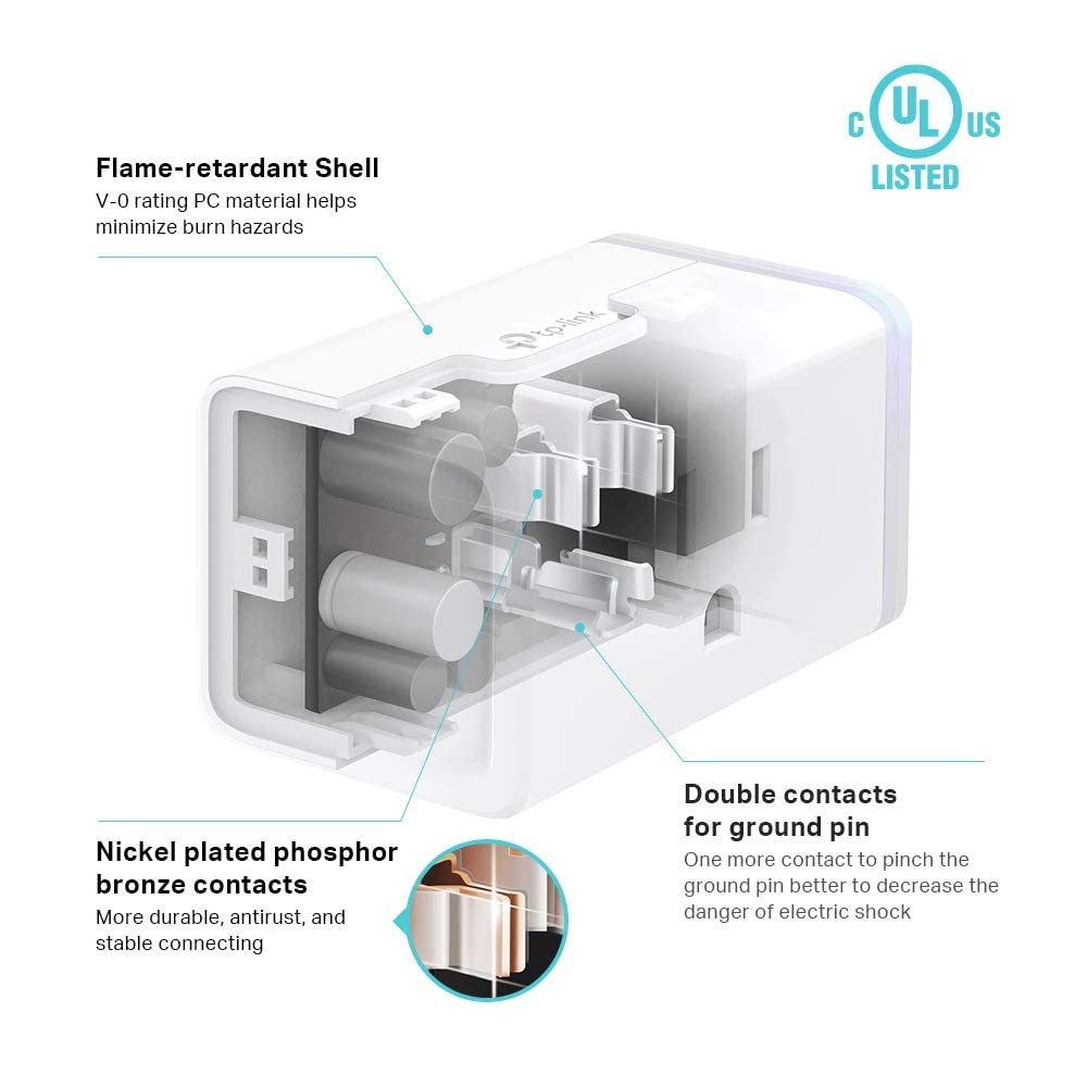 Kasa Smart Plug HS103P4, Smart Home Wi-Fi Outlet Works with Alexa, Echo, 4-Pack, White